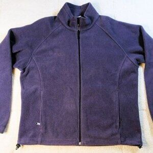 Columbia Dynasty Full Zip Fleece Plum Jacket Large
